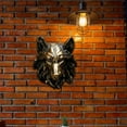 thumbnail image 5 of yotijay 3D Resin Wolf 3D Head Wall Decorations Bust Wall Statue For Farmhouse Room Walls Bronze, 5 of 9
