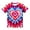 Hot Pink1307, variant on HAYIMI Kids T-Shirts Tie Dye T Shirt For Boys O-Neck Short Sleeve Gradient Casual Lovely Tee