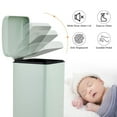 thumbnail image 4 of Lumiparty 8 Gallon Kitchen Trash Can, Stainless Steel Garbage Can, Waste Bin with Removable Inner Bucket for Bathroom, Living Room, Office, Green, 4 of 7