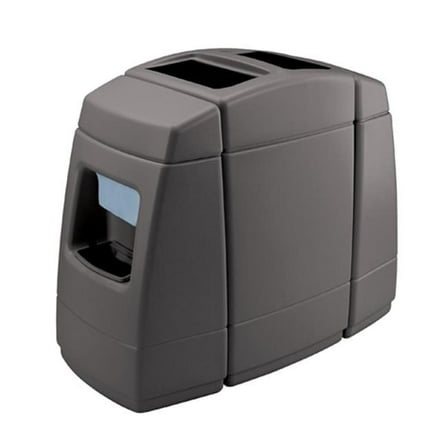 Commercial Zone 75820599 55-gallon Waste with 2 Windshield Centers - Charcoal