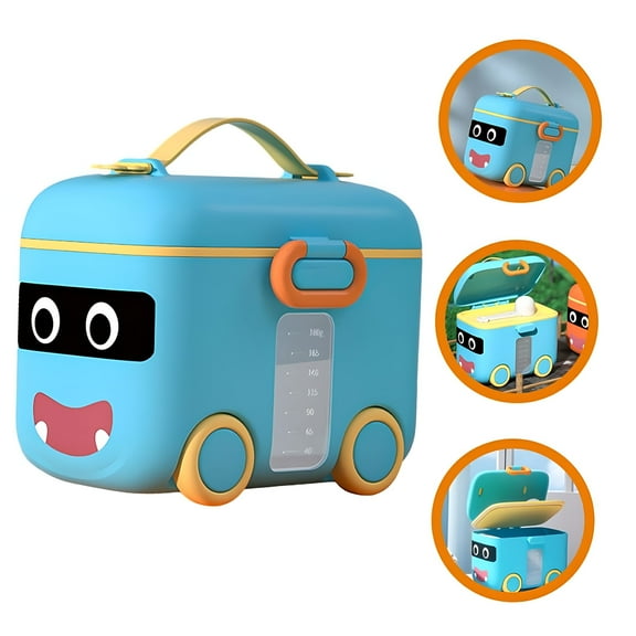 ACDANC Portable Formula Dispenser Container Wipes Dispenser Formula Holder Formula Pots Powdered Milk Plastic Milk Powder Travel