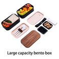 thumbnail image 3 of Bamboo 2-Layer Bento Box with Chopping Board Lid, 3 of 5