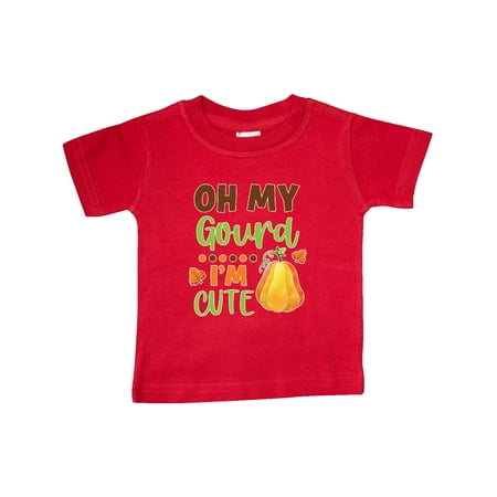 

Inktastic Thanksgiving Oh My Gourd I m Cute Gift Baby Boy or Baby Girl T-Shirt