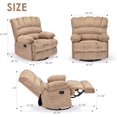Oversized Swivel Rocker Recliner Chair for Living Room for Adults