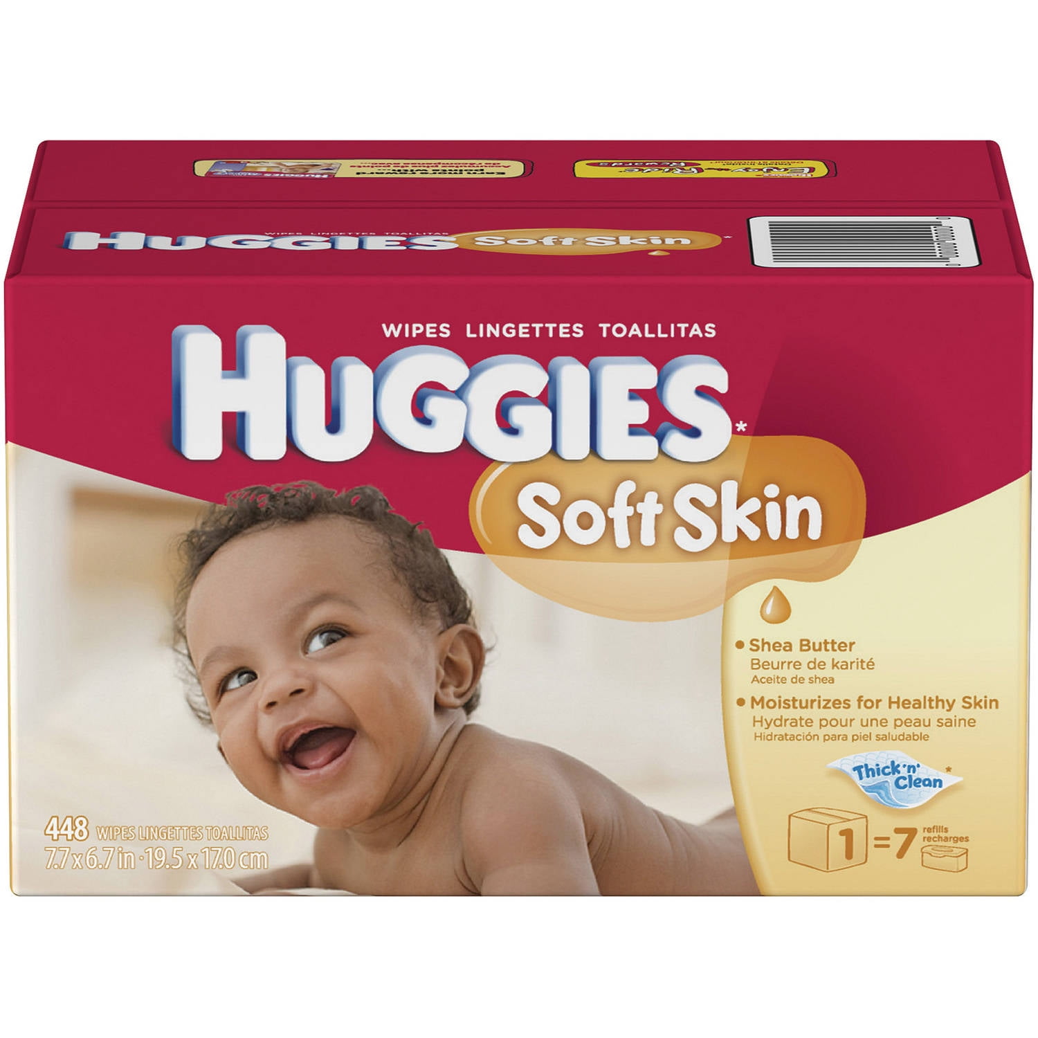 HUGGIES Soft Skin Shea Butter Baby Wipes, 448 sheets - Walmart.com ...