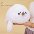 thumbnail image 2 of Chubby Seal Stuffed Animal - Super Soft Lifelike Aquarium Seal Plush Toy Fluffy Pillow, 2 of 9