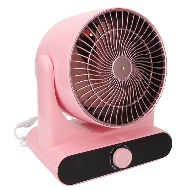 Small Air Circulator Fan, Mini Detachable Summer Desktop Fan EU Plug 250V For Nail Salon Pink