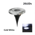 thumbnail image 1 of 1/2 uds/4 uds/8 Uds luces solares para exteriores decoración de jardín enterrado 8/20LED lámpara luz Solar disco de energía luz subterránea patio césped proyector, 1 of 5