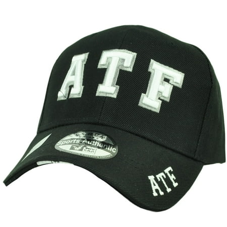 ATF Alcohol Tobacco Firearms Agency Hat Cap Black Curved Bill Law