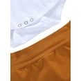 thumbnail image 4 of Qiylii Baby Girl Clothes Set Letter Bodysuit+Stretch Shorts Bow Hairband, 4 of 8