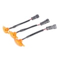 thumbnail image 1 of 3pcs Fluid Amber Yellow LED Light, Suitable , Motorcycles, Scooters, Trailers - Yellow, 1 of 8