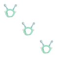 thumbnail image 1 of Sonducket Diadema de felpa resistente y duradera para orejas de ojos de caracol Diadema ligera y adorable para lavarse la cara verde claro Type1 NO1, 1 of 6