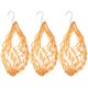 thumbnail image 1 of WORGEOUS 3 bolsas de hilo para verduras y pollo, bolsa de red de alimentación colgante, soporte para frutas de aves de corral con ganchos, 1 of 6