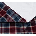 thumbnail image 2 of Truly Soft Cuddle Warmth Plaid Comforter Sets Blue to Red Plaid Polyester 3-Piece Full/Queen Comforter Set, plaid themed, for Men and Women, OEKO-TEX Certified Confidence, 2 of 9