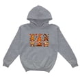 thumbnail image 2 of Tfken Halloween Hoodies For Girls Cartoon Graphic Print Pullover Sweatshirt Fall Winter Long Sleeve Lined Soft Warm Casual Family Gathering Tops Size,1-14 Years Khaki, 2 of 4