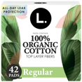 thumbnail image 1 of Toallas sanitarias L. Ultra Thin de algodón orgánico, absorbencia regular, 42 unidades, 1 of 9