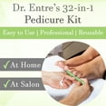 thumbnail image 4 of Dr. Entre's 32-Piece Professional Pedicure Kit: 32 Pedicure Tools Supplies Set, Callus Remover for Feet, Foot File, Nail File Buffer, Foot Spa Products, EntreFeet, 4 of 7