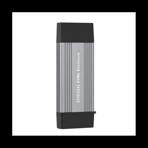 NVME SSD Case M2 Adaptador NVME Carcasa Externa PCIE NVME M/M+B Llave una USB 3.1 10Gbps Compatible con 2230 2242 M.2 SSD Box