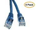 thumbnail image 1 of eDragon Cat5e Ethernet Patch Cable, Snagless/Molded Boot, 25 Feet, Blue, Pack of 4, 1 of 4