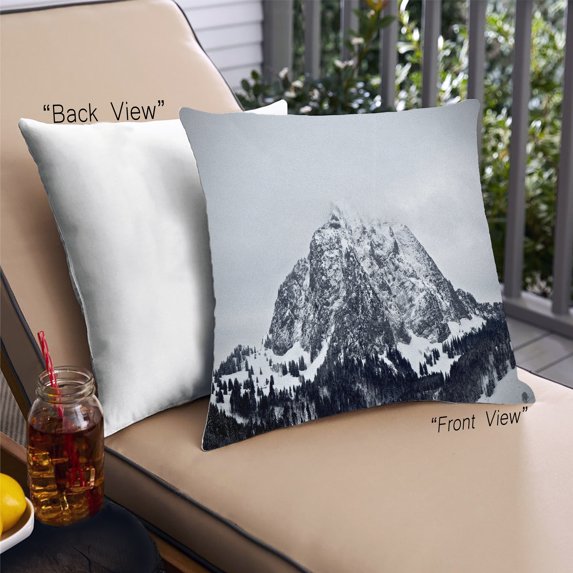 Ahgly Company Sites Alps Outdoor Throw Pillow, 18 inch by 18 inch