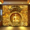 thumbnail image 1 of 3D Wallpaper Golden Buddha SKU# WAL0278, 1 of 1