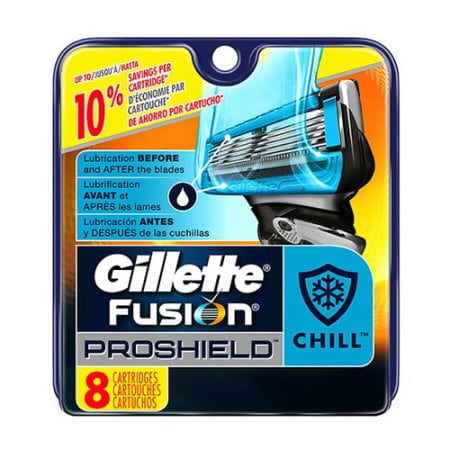 Gillette Fusion ProShield CHILL Razor Refill 8 Cartridge Fits All Fusion Handles