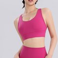thumbnail image 2 of DDAPJ pyju Longline Sports Bra for Women Padded Workout Tank Tops Built in Bras Criss Cross Back Yoga Corp Top Basic Solid Fitness Undershirts Sales of Today Hot Pink M, 2 of 6