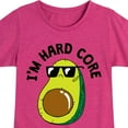 thumbnail image 3 of Instant Message - I'm Hard Core - Avacado Pit Cool - Toddler & Youth Girls Short Sleeve Graphic T-Shirt, 3 of 6