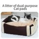 thumbnail image 4 of Hanpanda Four Seasons Portable Cat's House 16 Kinds Printings Semi-enclosed Pet Bed Cat 3d Plush Removable&Washable Villa Tent ShopWise Round, 4 of 22