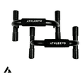 thumbnail image 3 of Barras Lagartijas Push Up Metal Ejercicio Antiderrape Casa Xtellar Color Negro, 3 of 4
