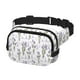 thumbnail image 2 of Fotbe Lavender Flowers Cangurera Cuadrada con Estampado de Doble Capa, Bolsa de Cintura Ajustable Mini para Hombres y Mujeres, 2 of 9