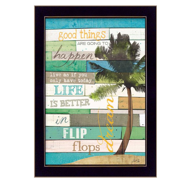 TrendyDecor4U MA1057D-712 ''Good Things" by Marla Rae Printed Framed Wall Art