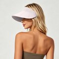 thumbnail image 6 of HONHUZH Summer Hats Womens Foldable Golf Sun Visor Hat UPF 50 Wide Brim Adjustable Summer Beach Cap, 6 of 6