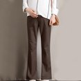thumbnail image 3 of ZZwxWA Women's Maternity Flare Pants Over The Belly High Waisted Pregnancy Yoga Leggings Casual Dressy Work Business Pants, 3 of 3