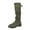 Green, variant on Slouch Women Boots Mid-Calf Fall Bronze Cozy Classic Round Toe Shoes Women Shoes 41
