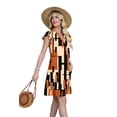 thumbnail image 5 of WIHOLL Casual Dresses for Women 2026 Spring Summer V Neck Ruffle Sleeve Sundress with Pockets Loose Fit, 5 of 11