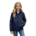 thumbnail image 5 of Kids Boys Girls Hoodie Jacket 2 Pack Hooded Lightweight Windbreaker Jackets Full Zip Outerwear Waterproo𝐟 Uniform Trench Coat, 5 of 8