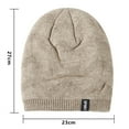 thumbnail image 2 of Men's Women's Winter Beanie Hat Warm Knit Hat Thick Fleece Lined Winter Cap, 2 of 6