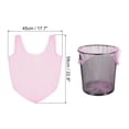thumbnail image 2 of Unique Bargains 2-4 Gallon Small Trash Bags, 16 Rolls / 240 Counts Disposable Garbage Bags, Pink, 2 of 6