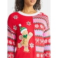 thumbnail image 4 of Holiday Time Women's Embellished Pullover Christmas Sweater, Midweight, Sizes XXS-XXXL, 4 of 5