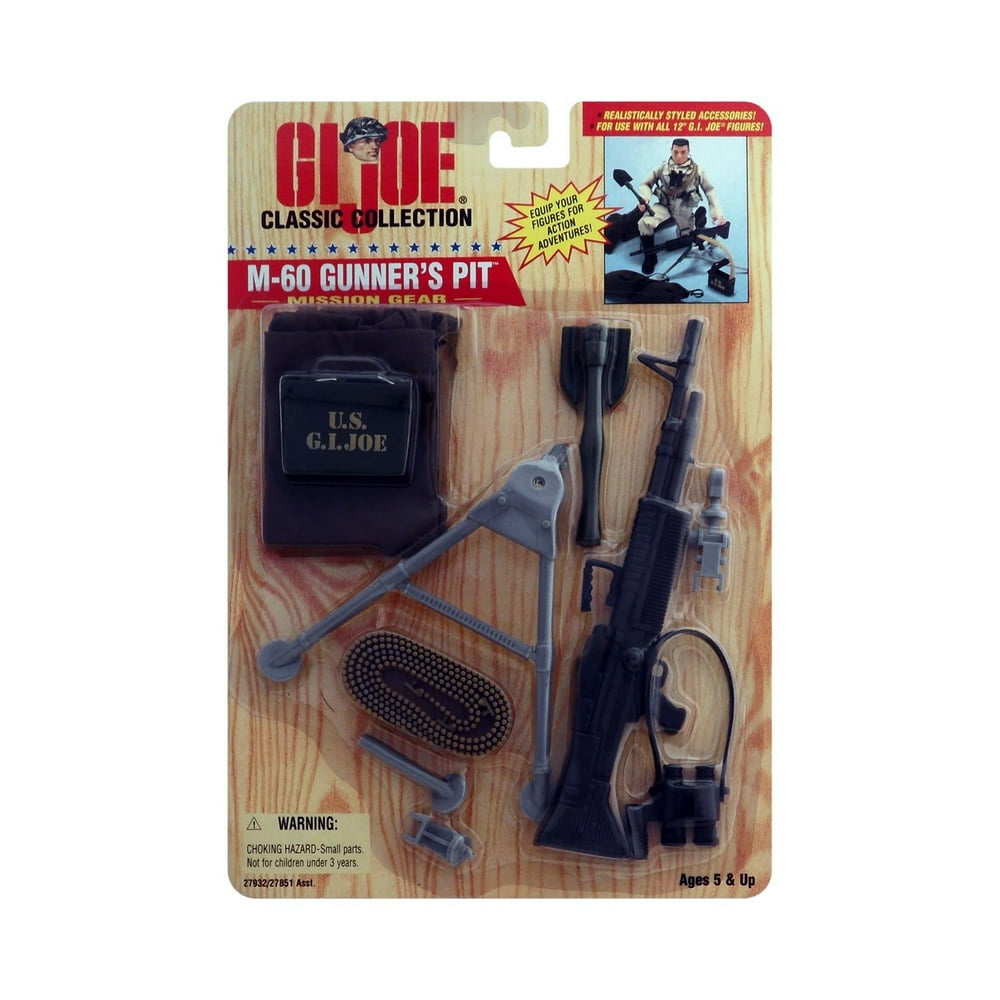 GI Joe Classic Collection M-60 Gunner's Pit Mission Gear ...