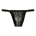 thumbnail image 1 of Penkiiy String Transparent pour Hommes g-Strings Bikini sous-Vêtements en Maille Transparente String pour Homme P Noir, 1 of 1