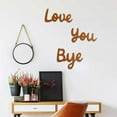 thumbnail image 4 of Love You Bye Sign Above Door, Love You Bye Wood Sign, Love You Bye Door Topper, Love and Warm for Your Family Lovers Wall Art Decor, 4 of 7