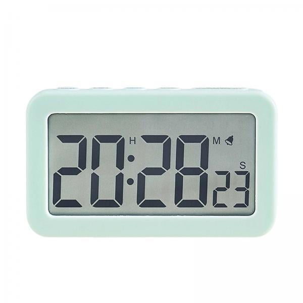 Reloj digital,Reloj digital ,Pantalla 12/24H Relojes de mesa de escritorio Posponer,Relojes de escritorio Operación fácil Reloj pequeño Hogar<