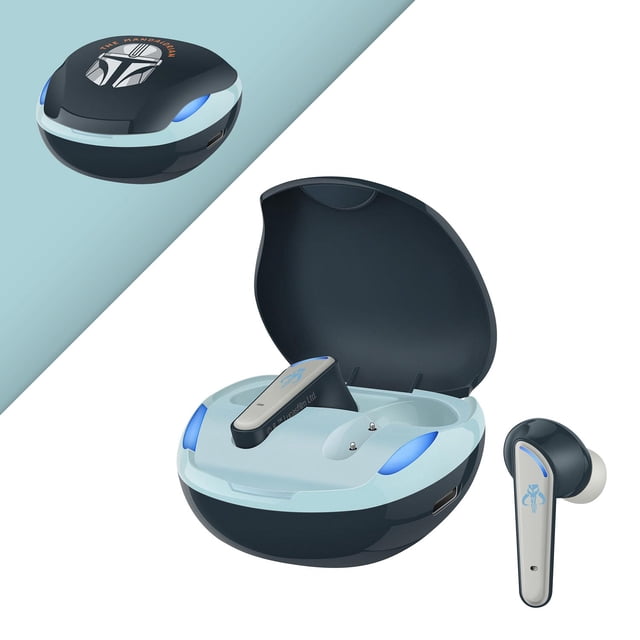 Audífonos Bluetooth FreePods Touch True Wireless Star Wars modelo Mandalorian azul