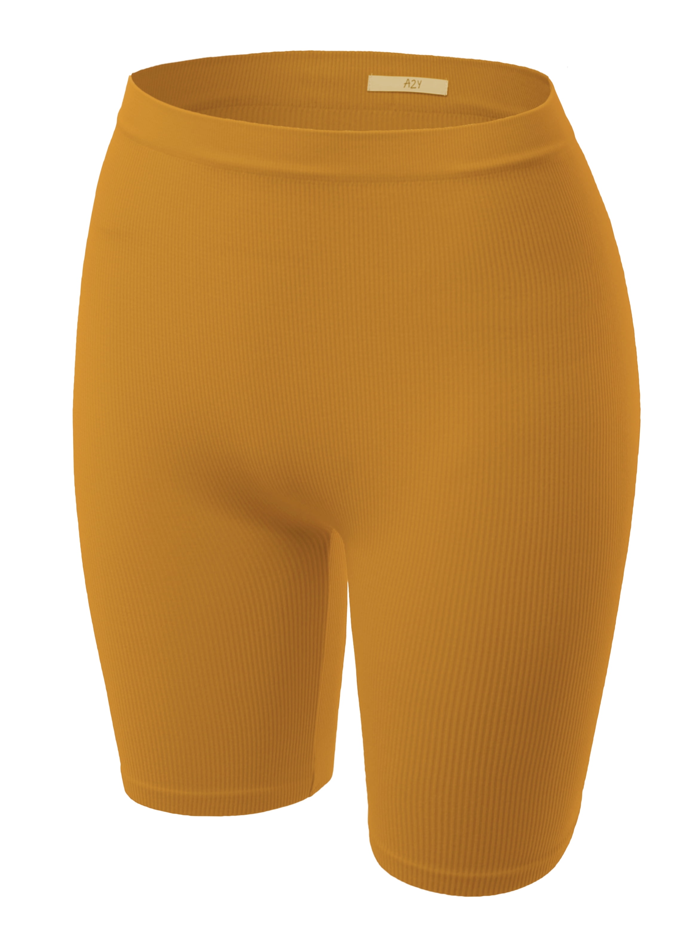 Mustard biker shorts deals