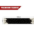 thumbnail image 5 of Christmas Table Runner Xmas Golden Tree Star Snowflake Black Merry Christmas 13 x 60 Inch Long Runners Winter Holiday Home Kitchen Table Decor, 5 of 6
