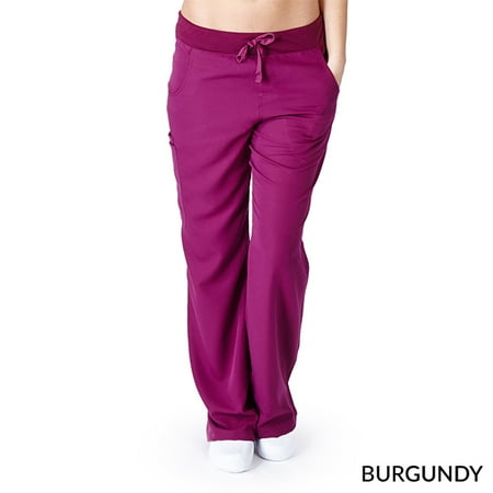 Cargo White Scrub - Ultra Soft Women's Flare Cargo Scrub Pant, Style 9120