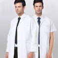 thumbnail image 2 of Bata blanca de farmacia Bata de laboratorio químico para hombres y mujeres Bata de estudiante de medicina Bata de médico Bata de enfermera Protección laboral Herramientas, 2 of 5