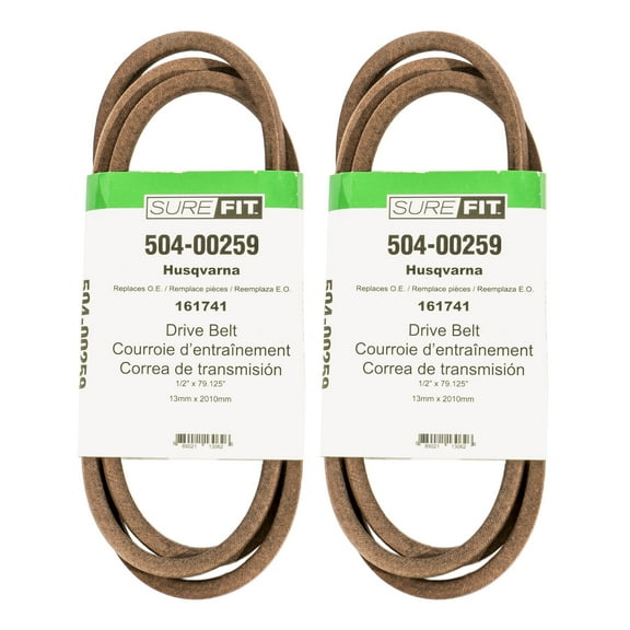 SureFit Drive Belt 532161741 161741 Husqvarna GTVH 200 205 1/2" X 79.125" 2PK